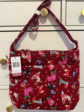 Vera Bradley Quilted Crossbody Dog Pattern Bag